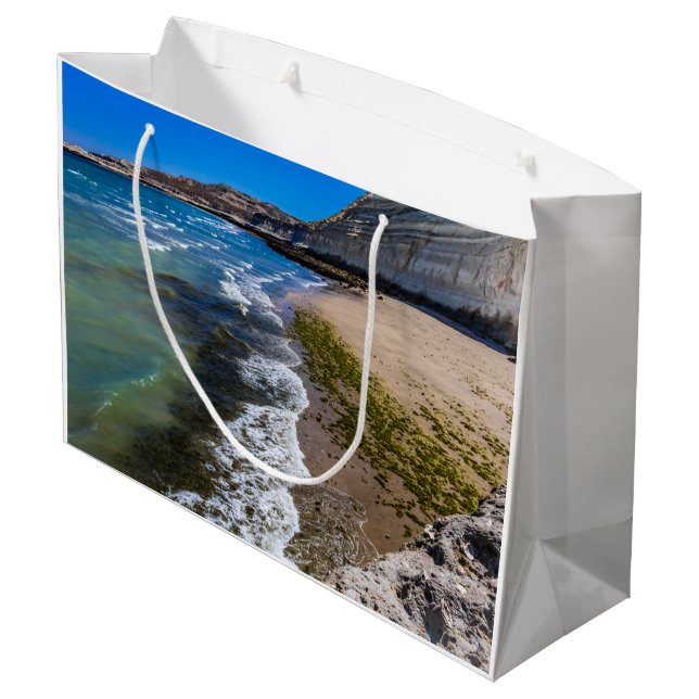 Bolsa De Regalo Grande Playa de Puerto Piramides, Argentina (Angulo reverso)