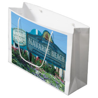 Bolsa De Regalo Grande Playa Navarre, Florida, signo de bienvenida