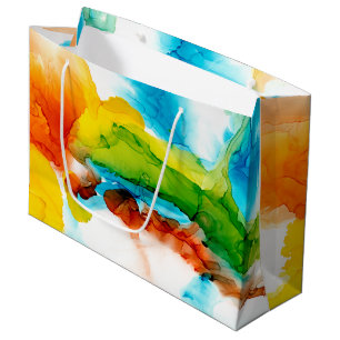 Bolsa De Regalo Grande Pluma principal: acuarelas