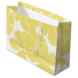 Bolsa De Regalo Grande Plumerias de diseño moderno de impresión hawaiana