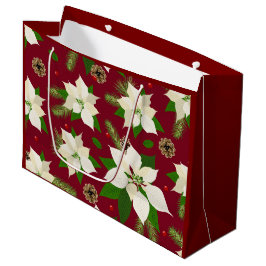 Bolsa De Regalo Grande Poinsettias