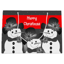 Polka blanco Punto Snowman Feliz Navidad