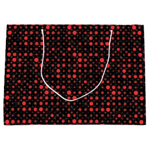 Bolsa De Regalo Grande Polka Dot 01A.Red Black BG