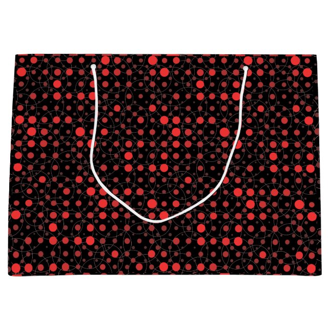 Bolsa De Regalo Grande Polka Dot 01A.Red Black BG (Anverso)