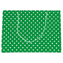 Bolsa De Regalo Grande Polka salpicado de verde