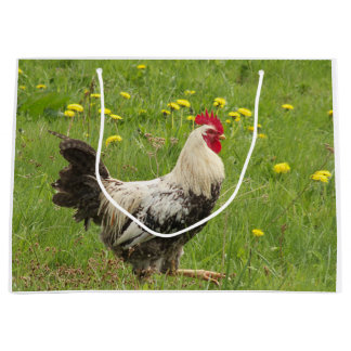 Bolsa De Regalo Grande pollo, gallo, animal, ave, granja, agricultura,