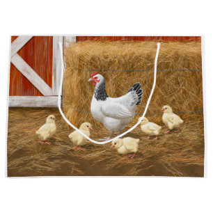 Bolsa De Regalo Grande Pollo Sussex Mama Hen y Chicas