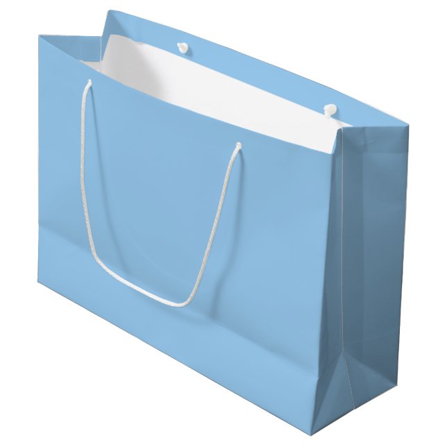 Bolsa De Regalo Grande Polvo sólido luz pálido bebe azul (Angulo Anverso)