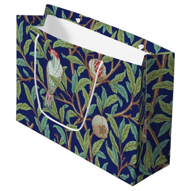 Bolsa De Regalo Grande Pomegranato y pequeño pájaro, William Morris grand (Angulo Anverso)