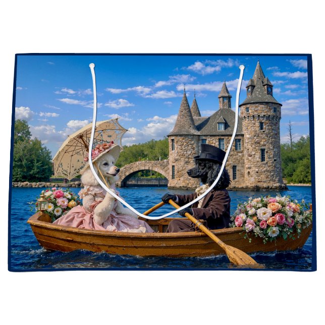 Bolsa De Regalo Grande Poodle Valentine’s Day  (Anverso)