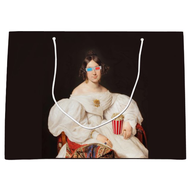 Bolsa De Regalo Grande Pop Corn Diva con Glass 3D (Anverso)