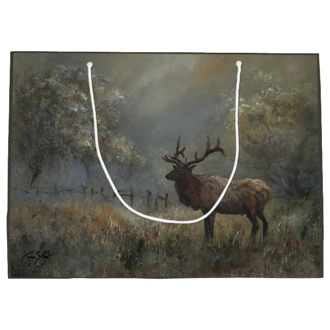 Bolsa De Regalo Grande Prado de alces (Reverso)