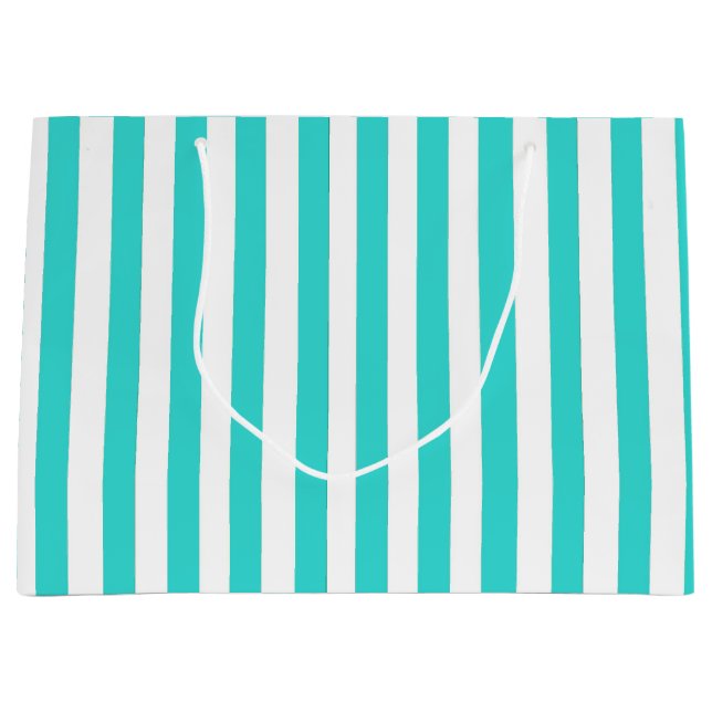Bolsa De Regalo Grande Preciosa franja azul (Anverso)