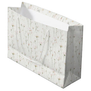Bolsa De Regalo Grande Precioso Sabor Rosa Femenino Floral Desayuno Nupci