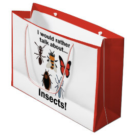 Bolsa De Regalo Grande Preferiría hablar sobre entomólogos insectos