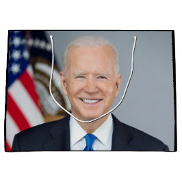 Bolsa De Regalo Grande Presidente Joe Biden medio retrato de la Casa Blan
