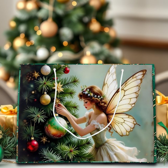 Bolsa De Regalo Grande Pretty Angel Fairy Christmas (Subido por el creador)