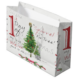 BOLSA DE REGALO GRANDE PRIMER DÍA DEL NAVIDAD WEIMS