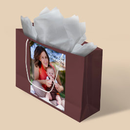 Bolsa De Regalo Grande Primera foto del Día de la Madre