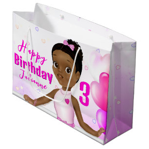 Bolsa De Regalo Grande Princesa Ballerina de los Hados Africanos