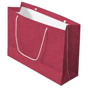 Bolsa De Regalo Grande Profundo patrón de remolino de color rosa
