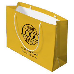 Bolsa De Regalo Grande Promoción del logotipo comercial de marca sencilla