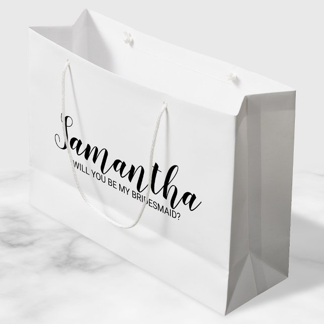 Bolsa De Regalo Grande Propuesta moderna de la dama de honor (Subido por el creador)