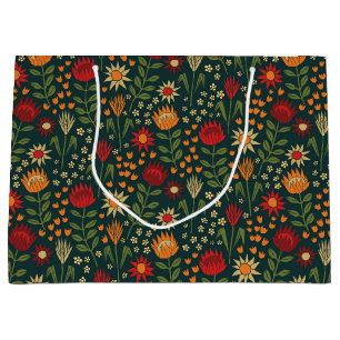 Bolsa De Regalo Grande Protea Bloque floral Imprimir oscilaciones de Mill