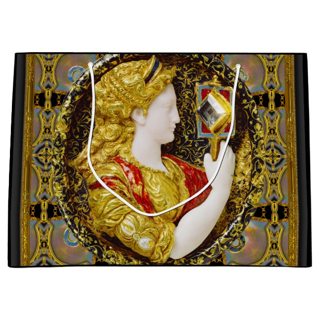 Bolsa De Regalo Grande Prudencia Viejo Mundo Elegante  (Anverso)