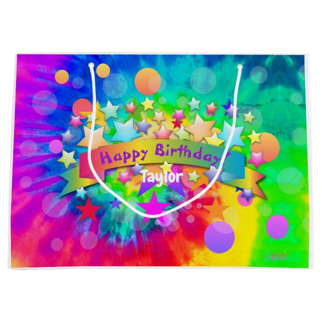 Bolsa De Regalo Grande Psicodelia Feliz cumpleaños Bag HAMbyWG (Anverso)