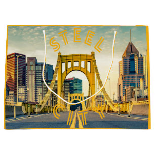 Bolsa De Regalo Grande Puente de la línea aérea Pittsburgh Steel City 