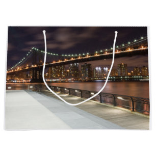 Bolsa De Regalo Grande Puente de Manhattan y horizonte de NYC