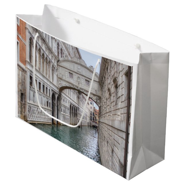 Bolsa De Regalo Grande Puente De Sighs Venecia Italia (Angulo Anverso)