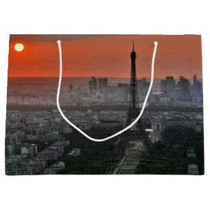Bolsa De Regalo Grande Puesta del sol de París