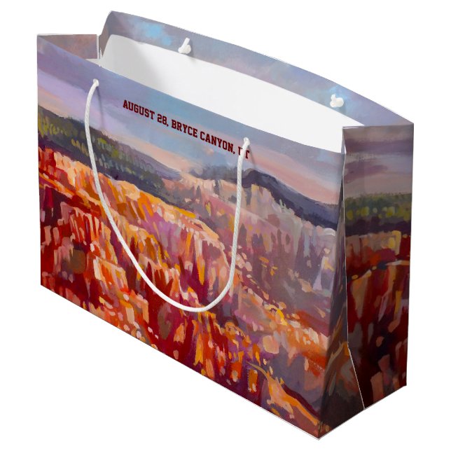 Bolsa De Regalo Grande Punto de inspiración Byce Canyon Utah (Angulo reverso)