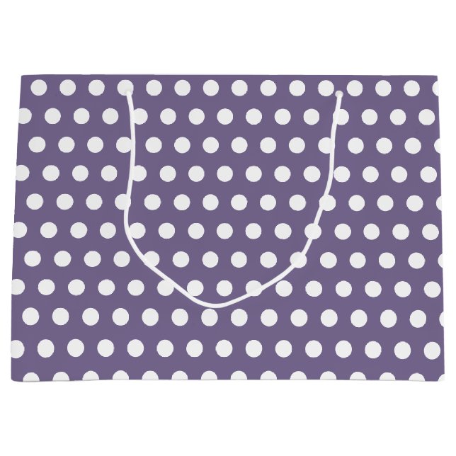 Bolsa De Regalo Grande Punto de Polka en Verde (Anverso)