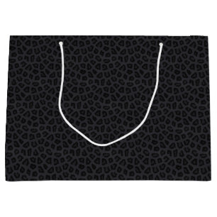 Bolsa De Regalo Grande Puntos de la pantera negra