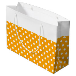 Bolsa De Regalo Grande Puntos De Polka En Cuerdas En La Tapa Superior Bla