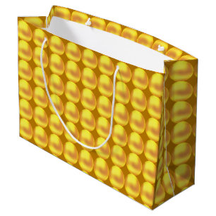 Bolsa De Regalo Grande Puntos dorados elegantes modernos