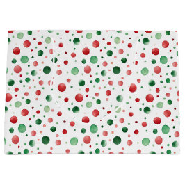 Bolsa De Regalo Grande puntos navidades