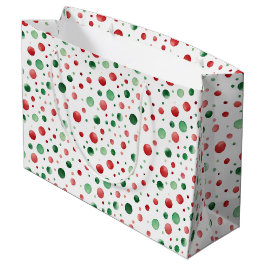 Bolsa De Regalo Grande puntos navidades