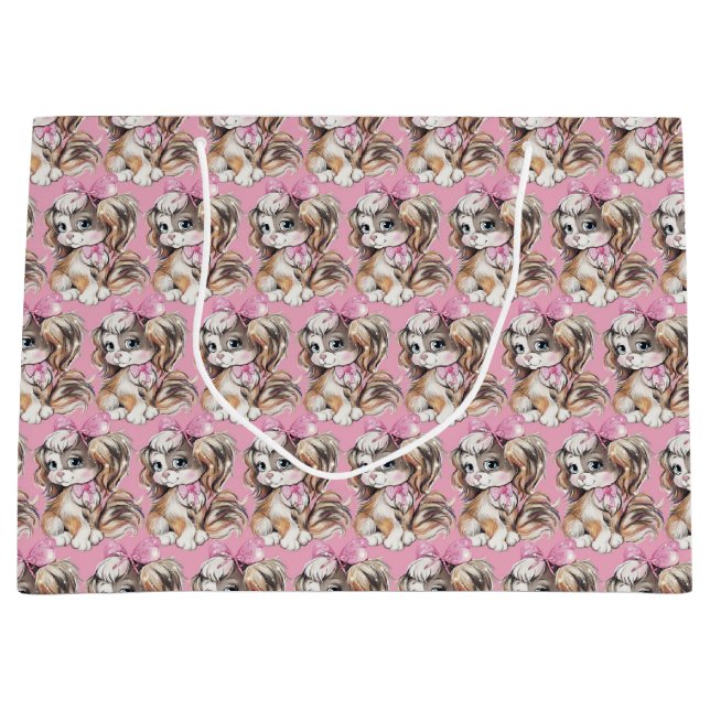 Bolsa De Regalo Grande Puppy Large Gift Bag (Anverso)