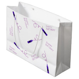 Bolsa De Regalo Grande Purple Crayon