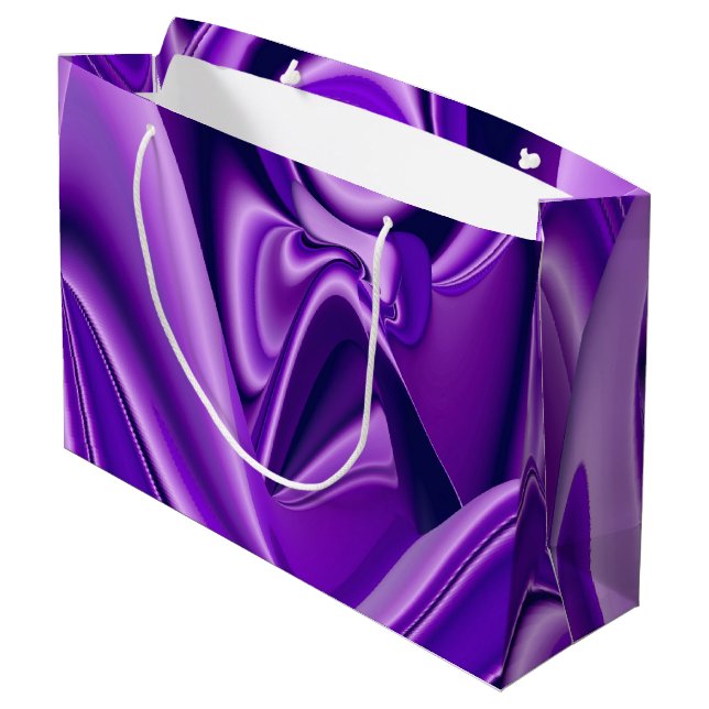 Bolsa De Regalo Grande Purple Flower Rainbow Dreams (Angulo reverso)