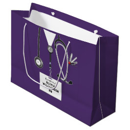 Bolsa De Regalo Grande Purple Nurse Graduation Large Gift Bag