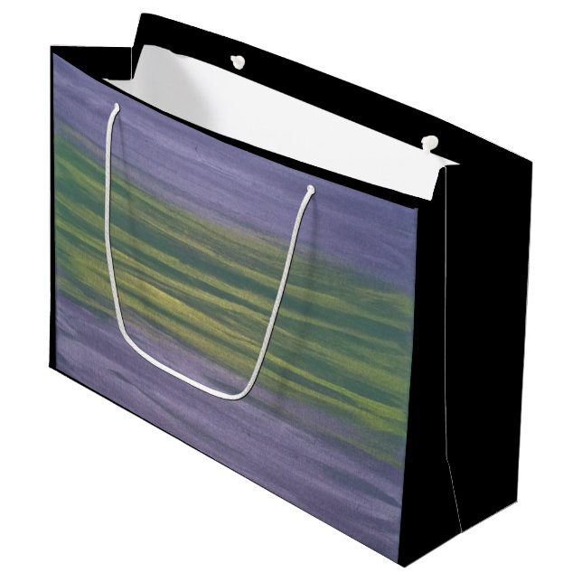 Bolsa De Regalo Grande Púrpura y verde | Resumen original de Violet Lime (Angulo Anverso)