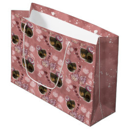 Bolsa De Regalo Grande Purpurina de trufa