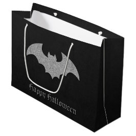Bolsa De Regalo Grande Purpurinoso Bat Halloween