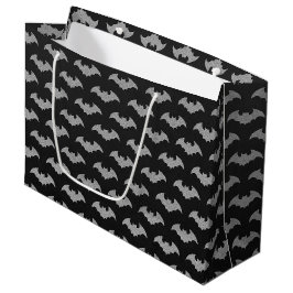 Bolsa De Regalo Grande Purpurinoso Bat Halloween