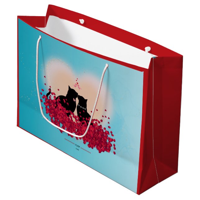 Bolsa De Regalo Grande Purr Love - Kiss Gift Bag (Angulo Anverso)